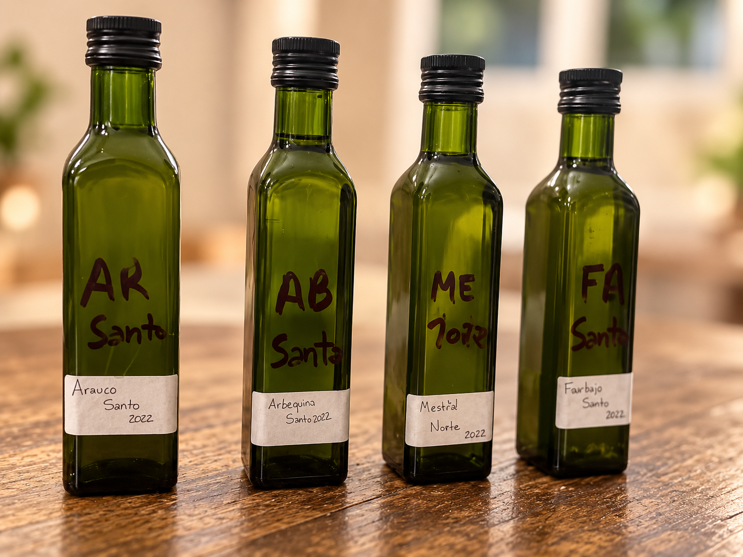 Olivícola Tapiz extra virgin olive oil bottles